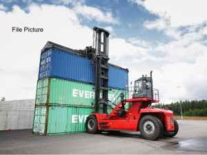 container handling forklift