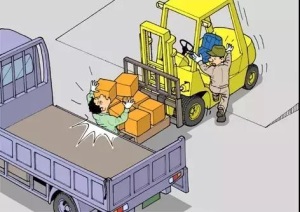 Forklift crush injury