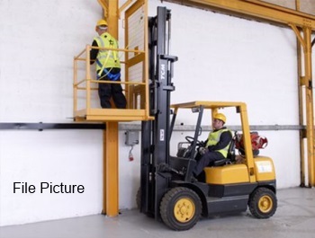 forklift working platform