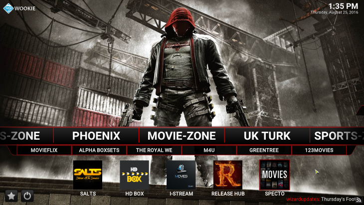 kodi with wookie installed