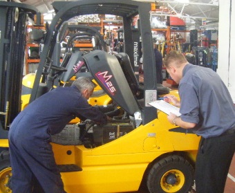 forklift inspection