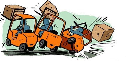 forklift mousetrap accident