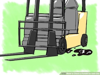 forklift oil leak