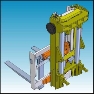 Forklift mast
