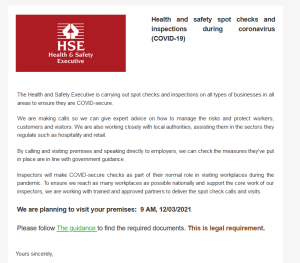HSE scam email
