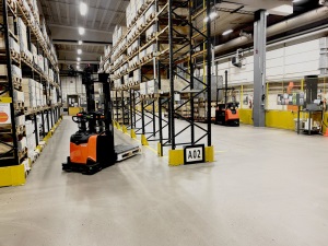 Narrow aisle forklift