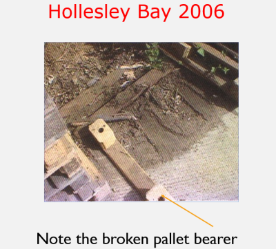 broken pallet bearer