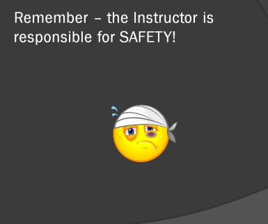 safety instructor's responsibility