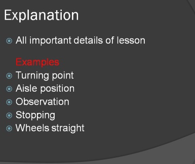 explanation practical session