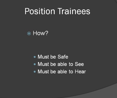 position trainees