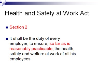 Health and Safety at Work Act