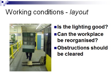 working conditions-layout