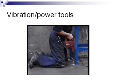 vibration from power tools