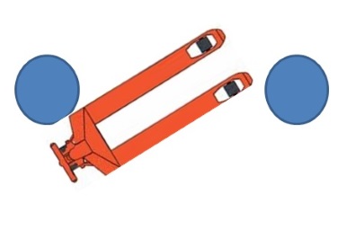 steering around two drums